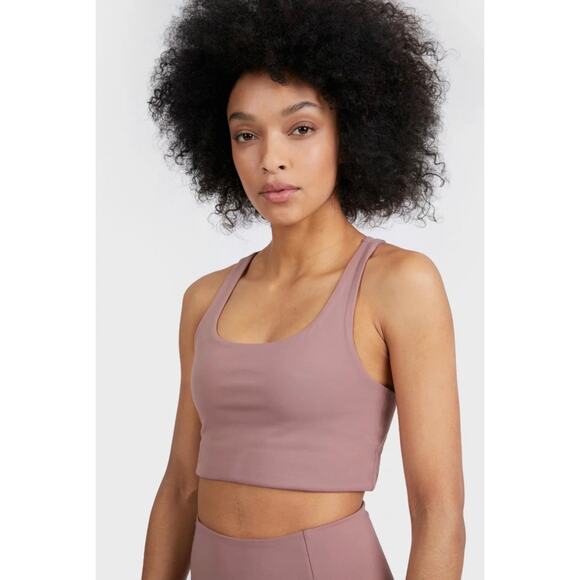 Girlfriend Collective Paloma Sports Bra Top Size XS Mauve - Picture 1 of 6